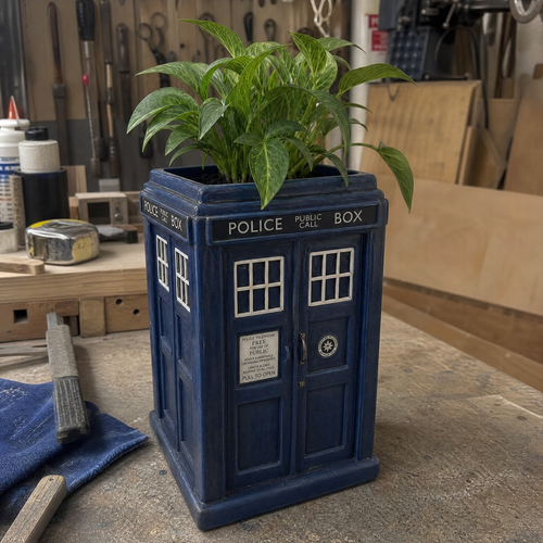 TARDIS-Inspired Planter