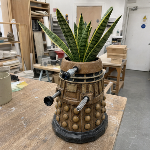 Dalek-Inspired Planter