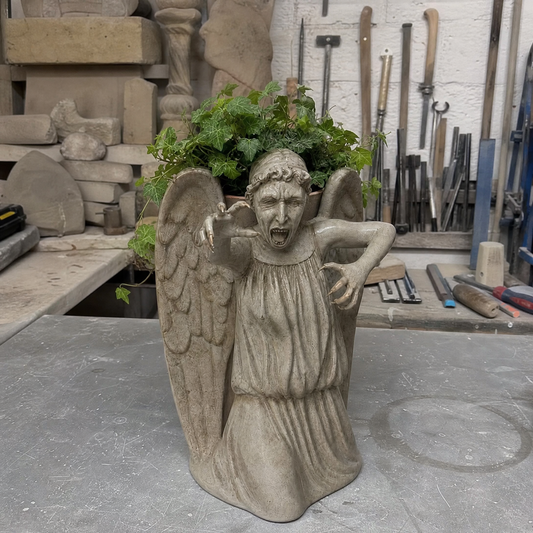 Weeping Angel-Inspired Planter
