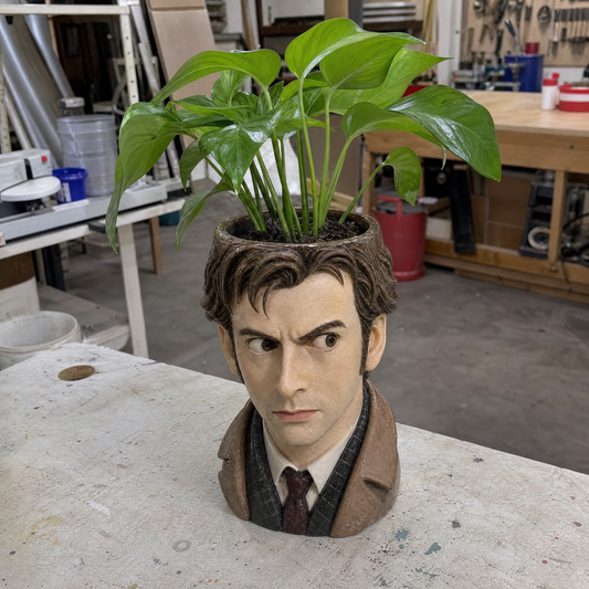 Doctor-Inspired Character Planter
