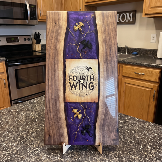 Fourth Wing Resin Chopping Board - Handmade